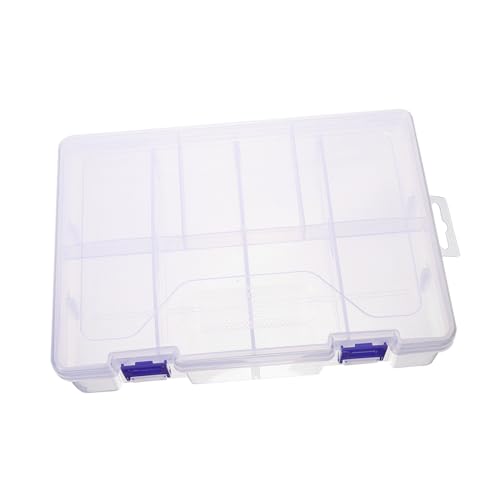 MUELODSIC Transparente Kunststoff Aufbewahrungsbox für Nagelkunst Fächer Tragbarer Organizer für Perlen Kunstbedarf und Kleinteile MUELODSIC Transparente Kunststoff Aufbewahrungsbox für Nagelkunst Fächer Tragbarer Organizer für Perlen Kunstbedarf und Kleinteile von MUELODSIC