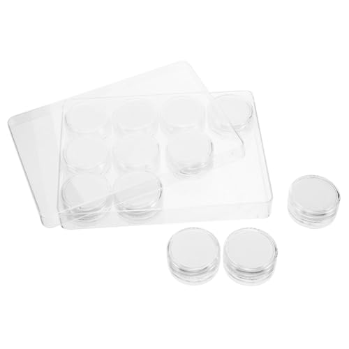 MUELODSIC Transparente Schmuckschatulle mit Deckel Runde Aufbewahrungsbox für Edelsteine Diamanten Perlen und Ringe Sichere Schmuckaufbewahrung und Stilvolles Display als Geschenkbox MUELODSIC Transparente Schmuckschatulle mit Deckel Runde Aufbewahrungsbox für Edelsteine Diamanten Perlen und Ringe Sichere Schmuckaufbewahrung und Stilvolles Display als Geschenkbox von MUELODSIC