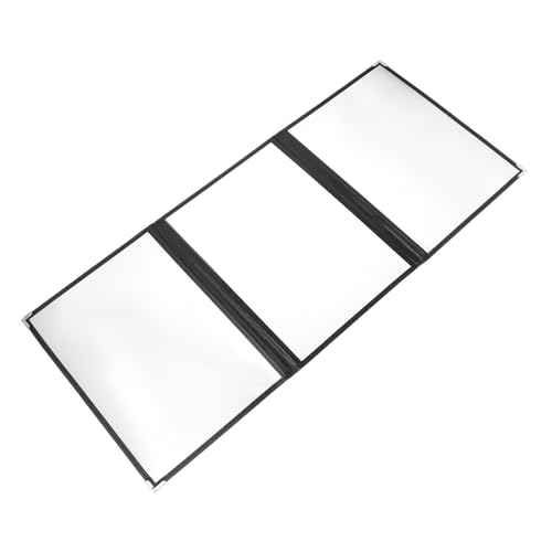 MUELODSIC Transparentes PVC Menüordner mit Sichtseiten Robuste Sammelmappe für Restaurant und Catering Vielseitige Klarsichthülle für Speisekarten und Preislisten von MUELODSIC