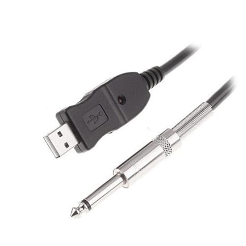 MUELODSIC USB Gitarrenkabel Professional Geschirmt Klinke zu USB Adapter für Pc Aufnahme Plug Play Kompatibel mit Windows und MUELODSIC USB Gitarrenkabel Professional Geschirmt Klinke zu USB Adapter für Pc Aufnahme Plug Play Kompatibel mit Windows und von MUELODSIC