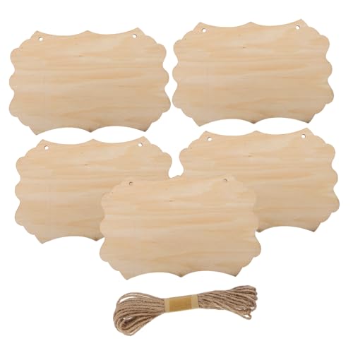MUELODSIC Unlackiertes Großes Holzschild mit Juteschnur Blanko DIY Holztafel zum Bemalen Gravieren und Dekorativen Wandaufhängen für Innen und Außen MUELODSIC Unlackiertes Großes Holzschild mit Juteschnur Blanko DIY Holztafel zum Bemalen Gravieren und Dekorativen Wandaufhängen für Innen und Außen von MUELODSIC
