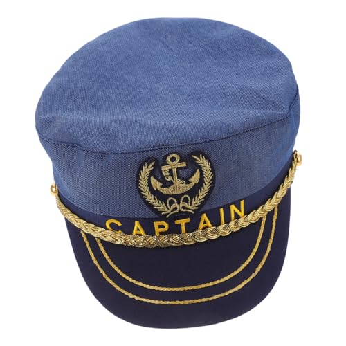MUELODSIC Verstellbare Yacht Kapitänsmütze Unisex Partyhut Matrosen Kostüm Mütze Mit Einstellbarer Passform Weicher Für Karneval Cosplay Und Themenpartys MUELODSIC Verstellbare Yacht Kapitänsmütze Unisex Partyhut Matrosen Kostüm Mütze Mit Einstellbarer Passform Weicher Für Karneval Cosplay Und Themenpartys von MUELODSIC