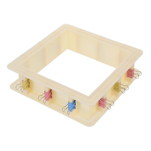 MUELODSIC Verstellbarer Kunststoff Mold Rahmen für Diy Silikonformen Auslaufsicheres Stabiles Gehäuse für Resin Kerzen und Seifenherstellung Abnehmbar Langlebig und Wiederverwendbar von MUELODSIC