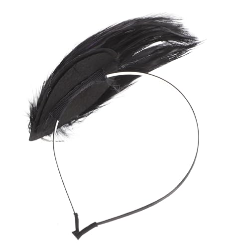 MUELODSIC Vintage Kopfschmuck Haarschmuck mit Pfauenfeder Stirnband für Damen Cosplay Party und Performance Rutschfestes Langlebiges Haarschmuck Accessoire für Besondere Anlässe von MUELODSIC
