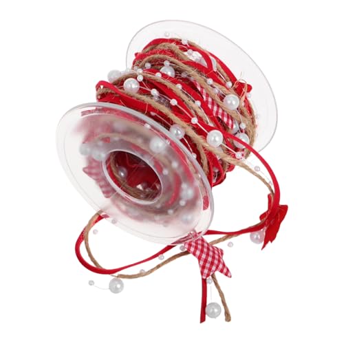 MUELODSIC Weihnachtsbaum Deko DIY Geschenkband mit Fünfzackigen Sternen Wiederverwendbares Bastelband für Geschenkverpackung und Festliche Haaraccessoires Vielseitiges Stoffband für MUELODSIC Weihnachtsbaum Deko DIY Geschenkband mit Fünfzackigen Sternen Wiederverwendbares Bastelband für Geschenkverpackung und Festliche Haaraccessoires Vielseitiges Stoffband für von MUELODSIC