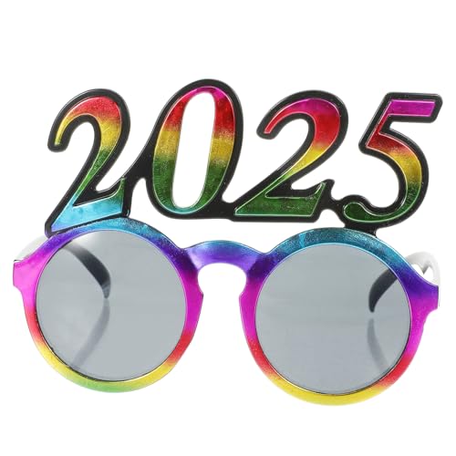 MUELODSIC Zahlenbrille Silvester Partybrille aus Robustem Pc Material Lustige Neujahrsbrille für Erwachsene Leichte Faschingsbrille für Jahreswechsel und Feierlichkeiten von MUELODSIC