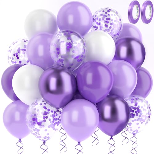 MUEZDUR Lila Luftballon Metallic Lila Violett Weiße Macaron Lila mit Konfetti Luftballons hochzeit Set 60 Stück 30cm Helium Ballons mit 2 Rollen Band als Geburtstag Jubiläum Party Deko Graduierung MUEZDUR Lila Luftballon Metallic Lila Violett Weiße Macaron Lila mit Konfetti Luftballons hochzeit Set 60 Stück 30cm Helium Ballons mit 2 Rollen Band als Geburtstag Jubiläum Party Deko Graduierung von MUEZDUR