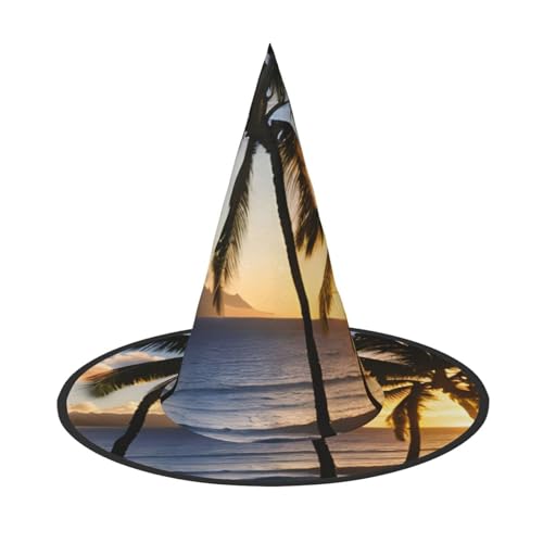 MUFLVDX Hawaii Sonnenstrahlen Druck Halloween Hexenhut Erwachsene Halloween Hut Kostüme Hexen Hüte Halloween Dekor Party MUFLVDX Hawaii Sonnenstrahlen Druck Halloween Hexenhut Erwachsene Halloween Hut Kostüme Hexen Hüte Halloween Dekor Party von MUFLVDX