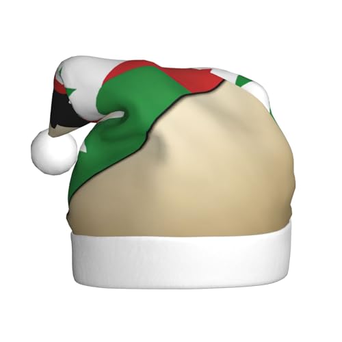 MUFLVDX Weihnachtsmütze für Erwachsene, Motiv: Flagge der Arabischen Republik, für Damen und Herren, für Weihnachten, Neujahr, Urlaub, Partyzubehör MUFLVDX Weihnachtsmütze für Erwachsene, Motiv: Flagge der Arabischen Republik, für Damen und Herren, für Weihnachten, Neujahr, Urlaub, Partyzubehör von MUFLVDX