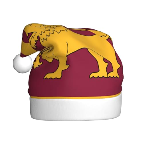 MUFLVDX Weihnachtsmütze mit Sri Lanka-Flagge, Erwachsene, Weihnachtsmannmütze für Damen und Herren, für Weihnachten, Neujahr, Urlaub, Partyzubehör MUFLVDX Weihnachtsmütze mit Sri Lanka-Flagge, Erwachsene, Weihnachtsmannmütze für Damen und Herren, für Weihnachten, Neujahr, Urlaub, Partyzubehör von MUFLVDX
