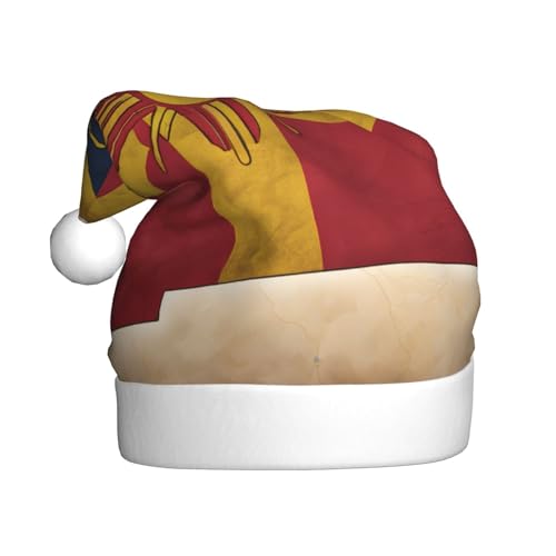 MUFLVDX Weihnachtsmütze mit einfacher Flagge von New Mexiko, Erwachsene, Weihnachtsmannmütze für Damen und Herren, für Weihnachten, Neujahr, Urlaub, Partyzubehör MUFLVDX Weihnachtsmütze mit einfacher Flagge von New Mexiko, Erwachsene, Weihnachtsmannmütze für Damen und Herren, für Weihnachten, Neujahr, Urlaub, Partyzubehör von MUFLVDX