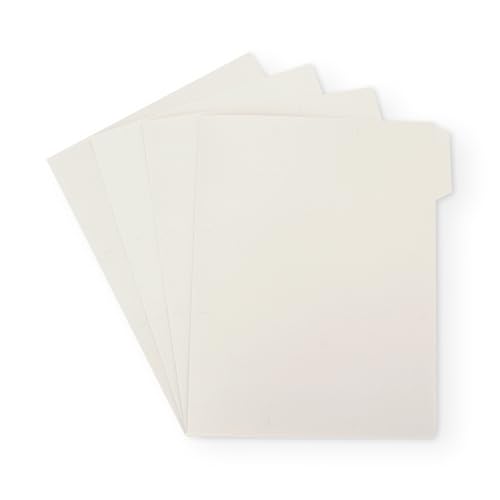 MUJI 無印良品 A4 Dokumentenmappe mit 4 Registerblättern, expandiertes Polypropylen, Weiß (3, Weiß) von MUJI 無印良品