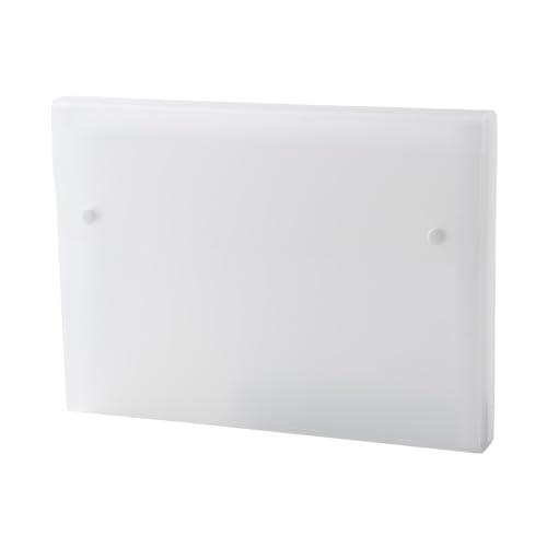 MUJI 無印良品 A4 Fächermappe PP, Druckknopfverschluss, Weiß (3, Weiß) von MUJI 無印良品