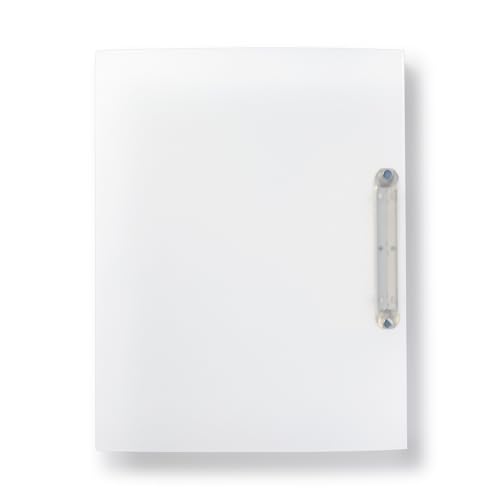 MUJI 無印良品 A4 Ringbuch, 30,9 x 24,1 cm, normale Breite 2,9 cm, weißes Polypropylen, mit Innentasche (1) von MUJI 無印良品