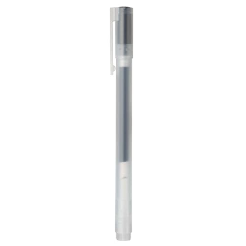 MUJI - Gel-Tinten-Kugelschreiber, schwarze Tinte, (Set aus 5 Stück) 0.5mm Schwarz von Muji