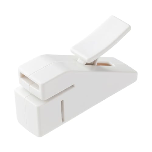 MUJI 無印良品 Heftklammerfreier Papierhefter, 5 Blatt Kapazität, weiß, 9,2 cm Länge (3, Weiß) von MUJI 無印良品