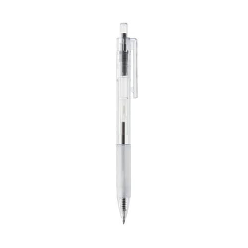 MUJI 無印良品 Kugelschreiber aus Polycarbonat, 0,7 mm, Gummigriff, hergestellt in Japan (schwarz) von MUJI 無印良品