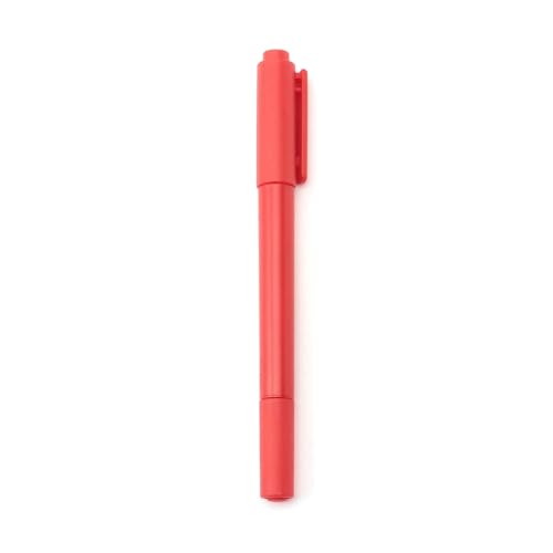 MUJI 無印良品 -MUJI Twin Tip Permanentmarker, Tinte auf Ölbasis, feine und extrafeine Spitze (3er Set) (Rot) von MUJI 無印良品