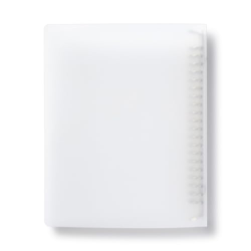 MUJI 無印良品 Ringbuch, A5, Polypropylen, 20 Löcher, Weiß (1) von MUJI 無印良品