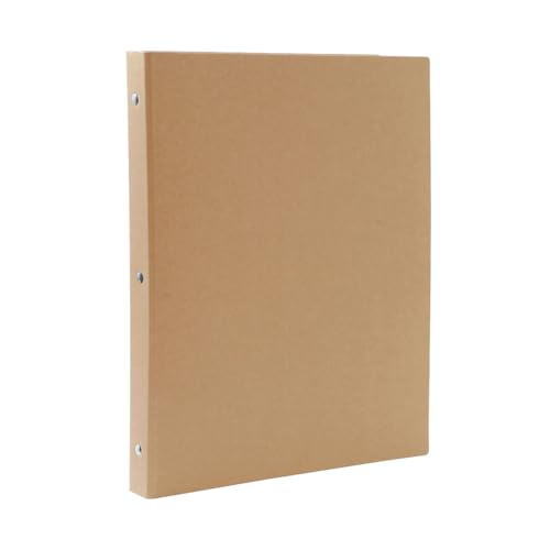 MUJI 無印良品 Ringbuch aus Papier, A4, 30-Ring-Design, Beige, 130 Blatt, recycelte Materialien (1) von MUJI 無印良品