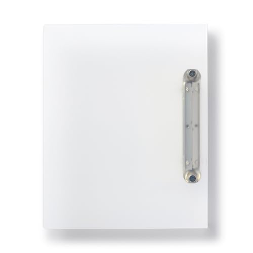 MUJI 無印良品 Ringbuch aus Polypropylen, weiß, 2-Ring-Mechanismus, leichte Dokumentenaufbewahrung (3) von MUJI 無印良品