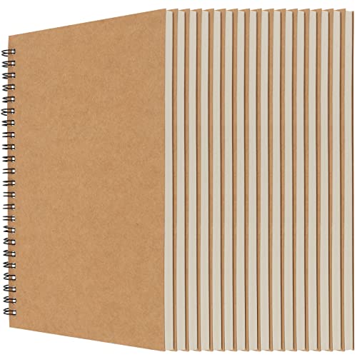 MUKLEI 16 Stück A5 Skizzenbuch, blanko Notizblock, 30 Blatt/60 Seiten, spiralgebunden, Skizzenblock, Krafteinband, Zeichenblock, für Künstler, Reisen, Schule, Braun MUKLEI 16 Stück A5 Skizzenbuch, blanko Notizblock, 30 Blatt/60 Seiten, spiralgebunden, Skizzenblock, Krafteinband, Zeichenblock, für Künstler, Reisen, Schule, Braun von MUKLEI