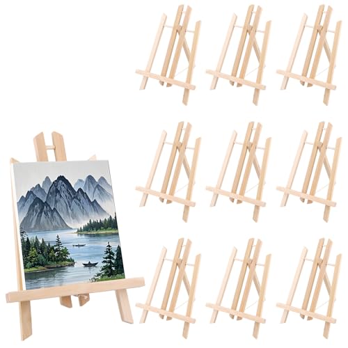 MUKSEUT 10 Stück 30 x 15 cm Tischstaffelei zum Malen, verstellbare Holz-Tischstaffelei, Ständer, Leinwandhalter, Holz-Staffelei für Gemälde, Zeichnungen, gerahmte Fotos, Schilder MUKSEUT 10 Stück 30 x 15 cm Tischstaffelei zum Malen, verstellbare Holz-Tischstaffelei, Ständer, Leinwandhalter, Holz-Staffelei für Gemälde, Zeichnungen, gerahmte Fotos, Schilder von MUKSEUT