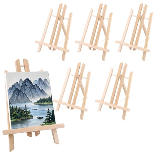 MUKSEUT 6 Stück 30 x 15 cm Tischstaffelei zum Malen, verstellbare Holz-Tischstaffelei, Ständer, Leinwandhalter, Holz-Staffelei für Gemälde, Zeichnungen, gerahmte Fotos, Schilder MUKSEUT 6 Stück 30 x 15 cm Tischstaffelei zum Malen, verstellbare Holz-Tischstaffelei, Ständer, Leinwandhalter, Holz-Staffelei für Gemälde, Zeichnungen, gerahmte Fotos, Schilder von MUKSEUT