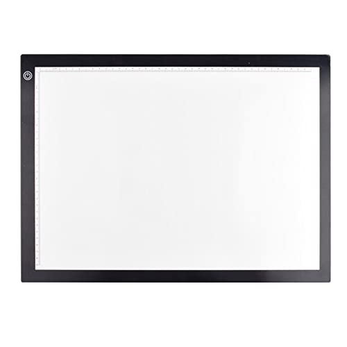 A3/A4 Leuchttisch, A3/A4 Lichtblock mit Touch-Dimmer, LED-Kopiertafel A3/A4, superdünn, für Tattoos, Zeichnungen, Zeichnungen (weiß A3, 47 x 34,5 x 0,5 cm) von MUL-BOUTIQUE