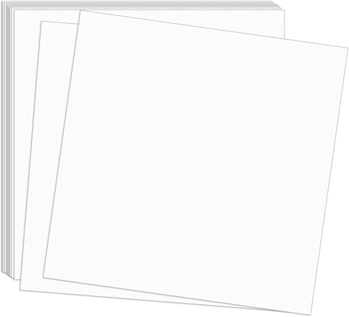 Weißer Karton, 30,5 x 30,5 cm, 300 g/m², 30 Blatt, Bastelpapier für Scrapbooking, Zuhause, Schule, Büro, Handwerk, Malerei, Kunstwerke Weißer Karton, 30,5 x 30,5 cm, 300 g/m², 30 Blatt, Bastelpapier für Scrapbooking, Zuhause, Schule, Büro, Handwerk, Malerei, Kunstwerke von MULIANBOX