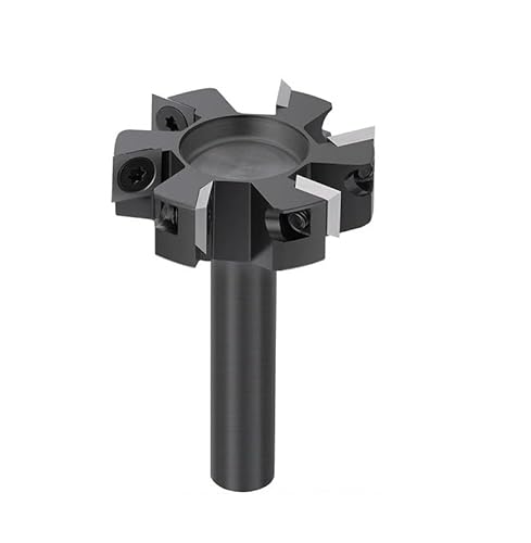 1/10 stücke CNC Spoilboard Surfacing Router Bit 12mm 1/2 Schaft Hartmetall Einsatz Fräser Upgrade 6 Flügel Holz platte Abflachung Bit(10pcs 10x10x2.2mm) von MULONGOR