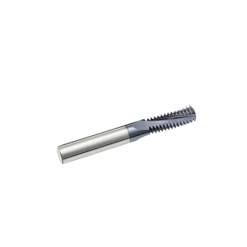 1/5/10 Stück M14-24 Einzel-, beschichteter, dreibeschichteter Hartmetall-Gewindefräser Einzelzahn Drei Zähne Vollgewinde(10pcs Single Coated,M14x2.0) von MULONGOR