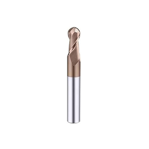 1/5/10 Stück R0.5-R2.5 HRC55 Kugelkopffräser Hartmetallfräser Fräser for die Metallbearbeitung CNC-Drehmaschinen Werkzeuge aus Wolframstahl(10pcs HRC55,R4xD8x60L) von MULONGOR