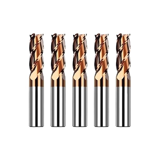 1/5/10 stücke D3-d20 HRC55 4 Flöten Hartmetall-schaftfräser CNC Cutter Drehwerkzeuge for Metall Edelstahl Wolfram Stahl Flachfräser(5pcs HRC55 4F,D8xD8x150L) von MULONGOR