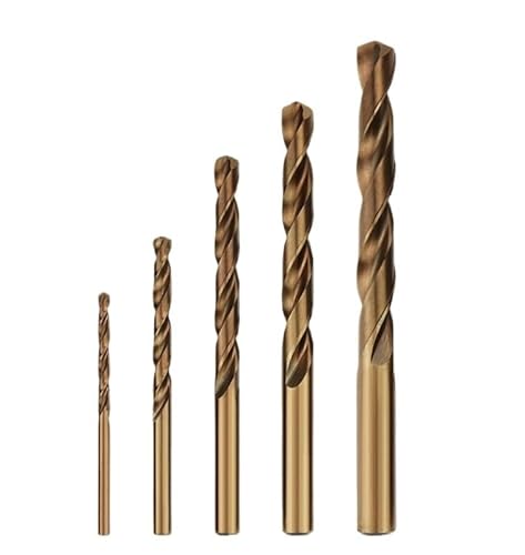 1/5 stücke 11,0-13,5mm Spiralbohrer M35 Kobalt Bohrer Set for Eisen Und Metall Beton Schaft Werkzeuge Zubehör for Metall Edelstahl Bohrer(11.1mm,5PCS) von MULONGOR