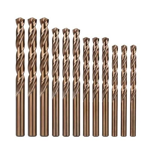 1/5 stücke 3-6,5mm HSS M35 5% Kobalt Spiralbohrer Bits Zylinderschaft Lochsäge for Edelstahl Aluminium Eisen Holz Kunststoff Metall Bohrer(4.6mm,5pc) von MULONGOR