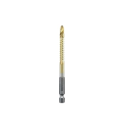 1/6 STÜCK 4 mm 5 mm 6 mm 6,5 mm 8 mm 3–8 mm Sägebohrer HSS-Verbundgewindebohrer Zimmermann Holzbearbeitung Kunststoff Metall Lochnutwerkzeuge Schnellwechsel-Sechskantschaft(4mm(1PC)) von MULONGOR