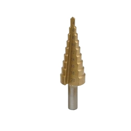 1 STÜCK 4-12 mm 4-20 mm 4-32 mm HSS4241 Stahl Großer Stufenkegel Titanbeschichteter Metallbohrer Schneidwerkzeugsatz Lochschneider Großhandel(1pc 4-20mm) von MULONGOR