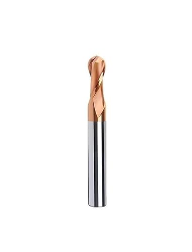 1 STÜCK HRC50/55/70 2-Flöte R0.5-R3.0mm CNC-Maschinenbearbeitung Fräser Hartmetall-Kugelkopffräser for die Stahl-/Aluminiumverarbeitung(HRC55-ST,R2x8x4Dx50L) von MULONGOR