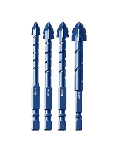 1 STÜCKE 6-14mm Vier-Flöten-Sägezahnbohrer for Glaskeramikfliesen Bohrwerkzeuge Multifunktionsbohrer Werkzeuge(6mm) von MULONGOR