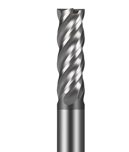 1 Stück 1–20 mm HRC 70 Fräser aus Wolframstahl, U-Nut, Edelstahl, spezieller Schaftfräser aus harter Legierung, Planfräser, CNC-Werkzeug, 4 Nuten, 4 8 12 16 mm(12X45XD12X100L) von MULONGOR
