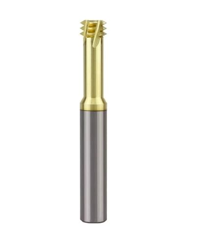 1 Stück 4,0–16,0 mm HRC65 Wolframstahl Einzel-/3-Zahn-Gewindefräser Edelstahl Titanlegierung Mikrodurchmesser-Schaftfräser(M12x1.75xD10x75L-3T) von MULONGOR