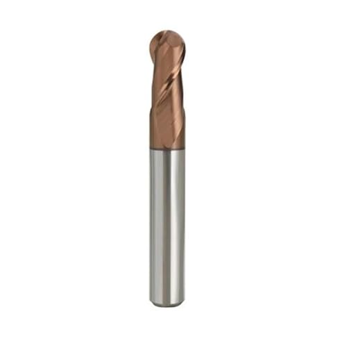 1 Stück D1 ~ D12 HRC68 Wolframstahlbeschichtung DLC ​​Kugelkopffräser for Formstahl SUS Hartmetall-Kugelkopffräser 2-Flöten-Fräserwerkzeug(R3-12L-2F-6D-50L) von MULONGOR