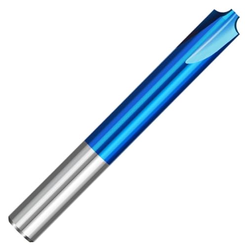 1 Stück Fräser Eckrundungsschaftfräser Nano blau beschichteter Hartmetall-Radiusfräser for CNC-Maschine R0.5-R5.0(R1.5xD6x50L) von MULONGOR
