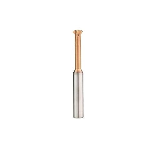 1 Stück HRC55° Grad Hartmetall-Fasenfräser Wolframstahl-Fasenfräser Oberer Unterer Fase-Metallfräser CNC-Schaftfräser(120 degree,Coated/D4x50L) von MULONGOR