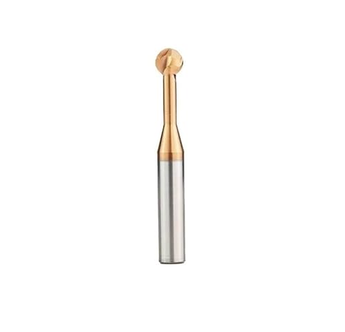 1 Stück HRC55 ° R0.5-R10 Wolframstahl Lollipop-Kugelkopffräser Abgerundete T-Fräser CNC-Werkzeuge for die Metallbearbeitung(Coated,R3xD6x50L) von MULONGOR