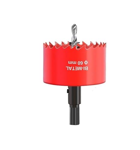 1 Stück Kernbohrer HSS-Bohrer Bimetall-Lochsägen-Bit 15–125 mm for Kunststoffplatten, Edelstahl, Holz, Aluminium, Metallbohren(65mm) von MULONGOR