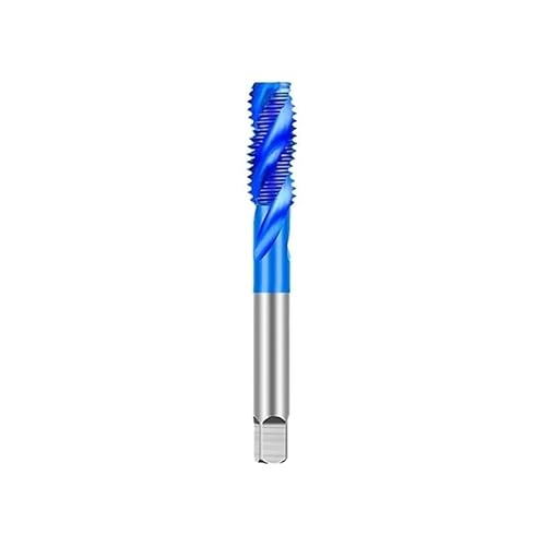 1 Stück M2/3/4/5/6/8/10/12/16 Tipp/Spiral/Gerade Nut Gewindebohrer M35 Kobalt mit blauer Nanobeschichtung Edelstahl Spezialwerkzeuge(M6x1.0-Straight,5PCS) von MULONGOR
