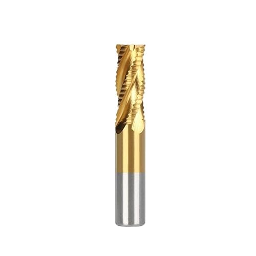 1 Stück Schruppfräser HSS-Fräser 4 Flöten 6 bis 45 mm Metall Aluminium Stahlbearbeitung Metallwerkzeug mit niedriger Geschwindigkeit Fräser(12x12x35x85) von MULONGOR