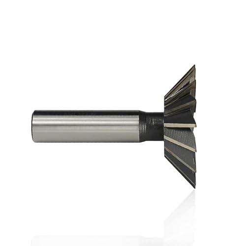 1 Stück Schwalbenschwanzfräser 45 55 60 Grad CNC-Fräser Gerader Schaft HSS Schaftfräser(60x45Degrees) von MULONGOR